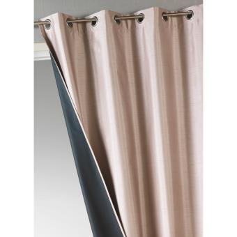 Rideau à oeillets occultant uni shantung polyester reflet brillant ... Rideau à oeillets occultant uni shantung polyester reflet brillant ...