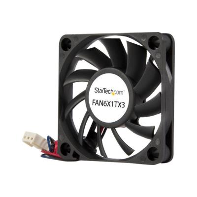 StarTech.com 60x10mm Ventilator voor Computerbehuizing met Kogellagers en TX3 Connector - ventilatorkit voor systeem