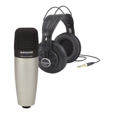 Statique SAMSON PACK MICROPHONE C01 ET CASQUE SR850 Micro large capsule