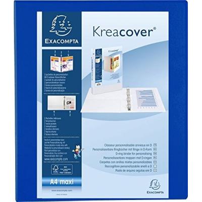 Classeur 4 anneaux en d 30mm remborde 3 pochettes exterieures krea cover - a4 maxi exacompta 51842be
