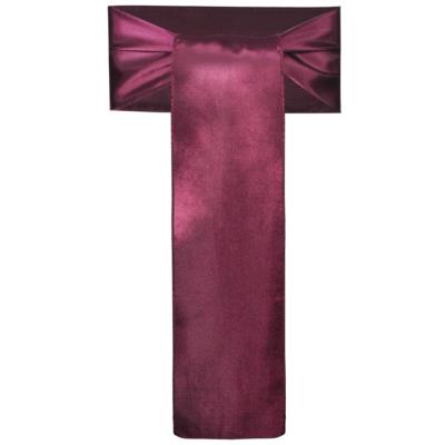vidaXL 25 nœuds de chaise décoratifs en satin bordeaux