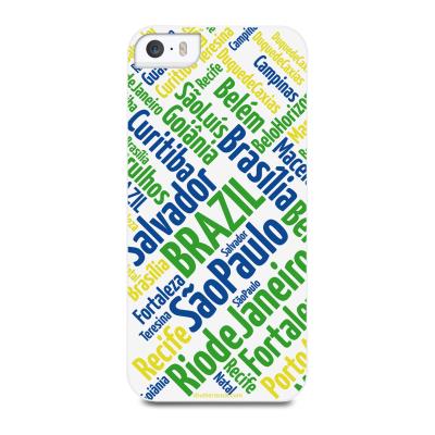 Muvit Cities Of Brazil - Coque de protection pour téléphone portable - blanc - pour Apple iPhone 5, 5s