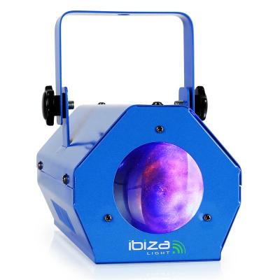 Ibiza LCM003LED Moonflower RGBWA commande musicale -bleu