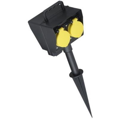 Bachmann gartensteckdose 4-fach schwarz 2472322