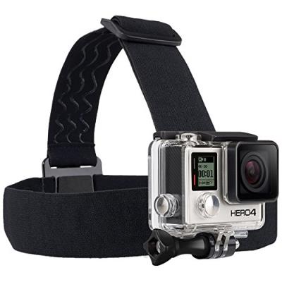 Gopro fixation frontale + quickclip pour caméra embarquée gopro - noir