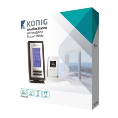 König Weather Station With Wireless Outdoor Sensor And Hygrometer Kn-Ws205