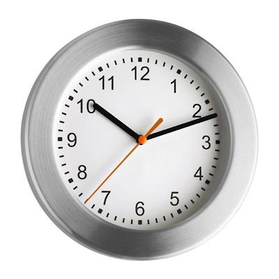 TFA DOSTMANN HORLOGE MURALE GRIS MÉTAL
