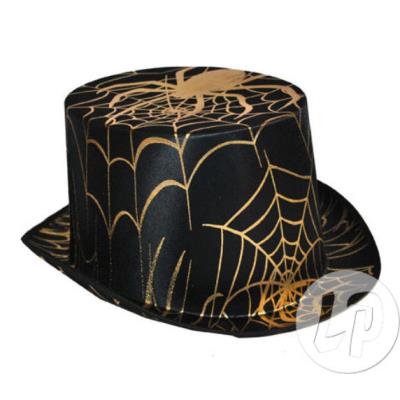 chapeau haut de forme motifs araignée