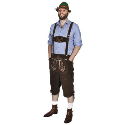 vidaXL Lederhosen met hoed voor Oktoberfest maat XL