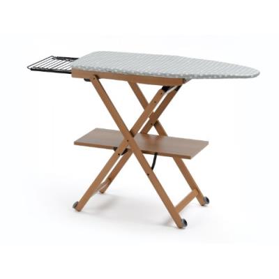 Arredamenti Italia 621 STIROCOMODO Planche à Repasser Réglable/Pliable Hêtre Massif Cerise 135 x 88 x 45 cm