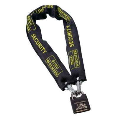 Burg wächter set chaîne et cadenas noir skm 8 90 ni50