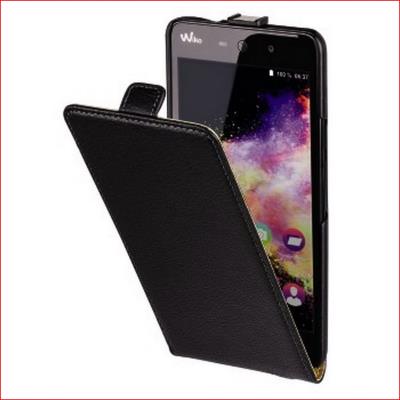 Hama-étui à rabat „smart case“ pour wiko rainbow up, noir