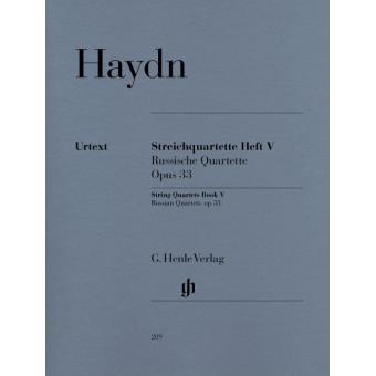 Partitions classique HENLE VERLAG HAYDN J. - STRING QUARTETS VOLUME V, OP. 33 [RUSSIAN QUARTETS] Ensemble à cordes - 1