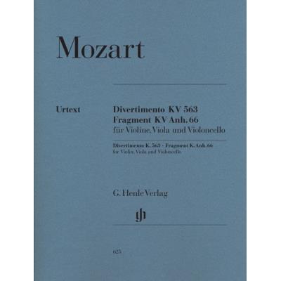 Partitions classique HENLE VERLAG MOZART W.A. - STRING TRIO E FLAT MAJOR KV 563 Ensemble à cordes