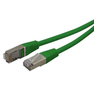 Cordon réseau RJ45 Cat. 6 100% cuivre blindé FTP vert 0.50 m