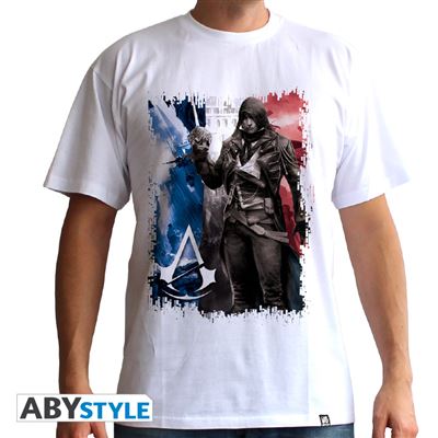 ASSASSIN'S CREED - Tshirt AC5 - Drapeau homme MC white - basic (L)