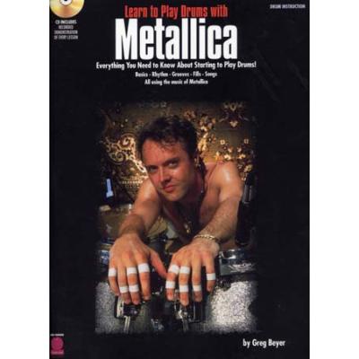 Méthode et pédagogie CHERRY LANE METALLICA - LEARN TO PLAY DRUMS + CD Batterie