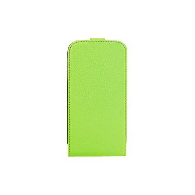 Xqisit Flipcover - Beschermhoes voor mobiele telefoon - synthetisch leer - groen - voor Samsung Galaxy S4