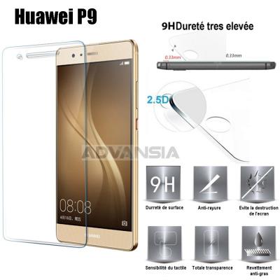 HUAWEI P9 Vitre protection d'ecran en verre trempé incassable Tempered Glass HUAWEI P9 (HUAWEI P9)