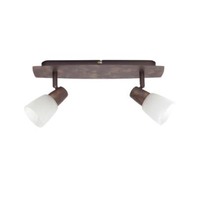 BRILLIANT 1782956 RÉGLETTE CUIVRE VIEILLI E14 2 X 40 W MÉTAL  VERRE