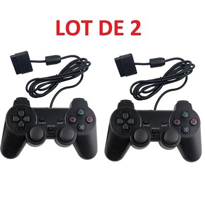 2 X Manette Analogique Pour Sony Playstation 2 Ps2 Joypad Shock - 1,40 M - Straße Game ®