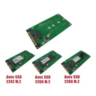 Adaptateur M2 (NGFF) vers SATA 3 - COURT Pour SSD de type M.2 Pour SSD de  type M.2 - Montage et connectique PC à la Fnac