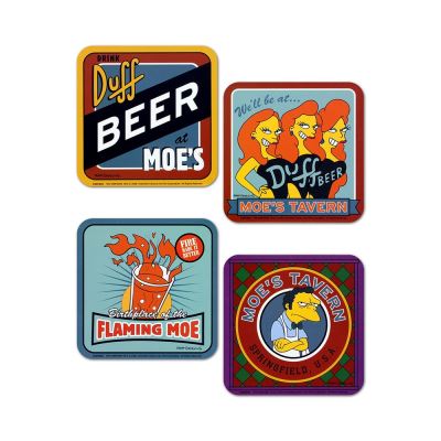 The Simpsons Moes Taven Lot de 4 Sous-verres
