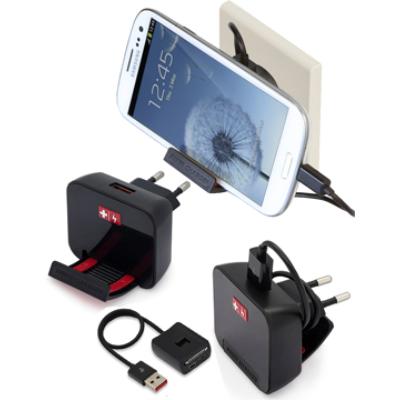 Chargeur secteur 3 en 1 avec socle intégré pour iP