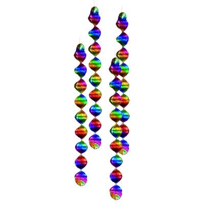 Suspensions spirales multicolores taille unique