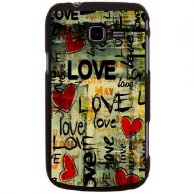 Coque rigide Galaxy Trend Lite S7390 Impression motif Love Vintage