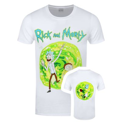 Rick and Morty T-Shirt Portal Homme Blanc - Taille XXL