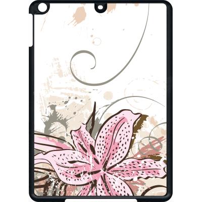Coque pour apple ipad air lily with grunge floral