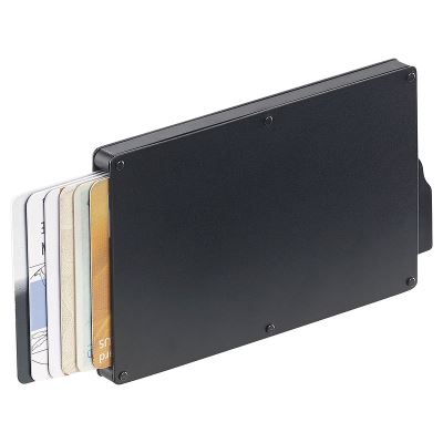 Etui de protection carte bancaire RFID blindé anti-scan Bleu