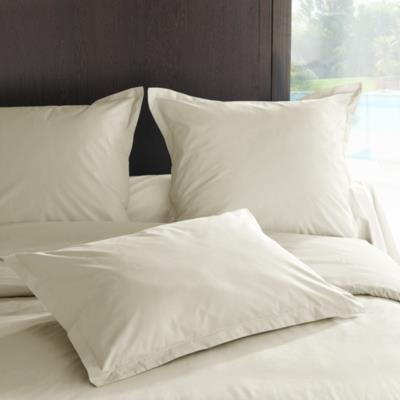 Taie d'oreiller percale Méline 2 LABELIS SIM 65 x 65 cm Ivoire