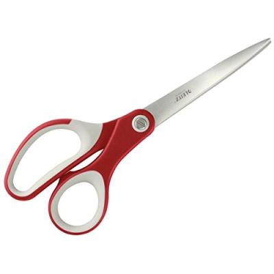 Esselte-leitz qualitätsschere inox revêtement titane 205 mm, emballage blister (rouge) 54176025