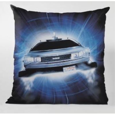 BACK TO THE FUTURE - Coussin carré - Delorean Roads