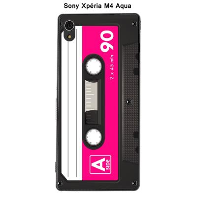 Coque Sony Xpéria M4 Aqua - K7 couleur Rose Intense