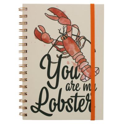 Friends Carnet de note A5 à spirales You are my Lobster 15,5 x 21,5 cm crème