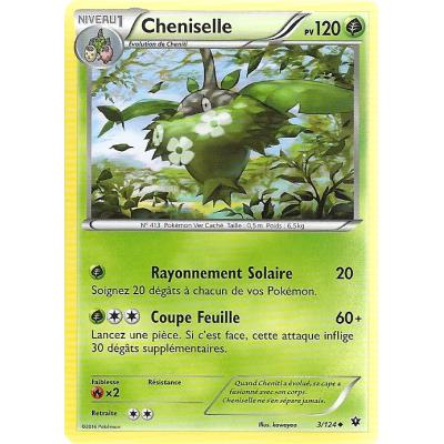 Carte Pokemon - XY10 - Impact des Destins - Cheniselle - PV 120 - 3/124 - Peu Commune - VF État correct - Asmodee reconditionné disponible sur Fnac