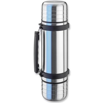 Isosteel 2063860 duo bouteille isotherme avec ou sans poignée inox argent 34,5 x 9,1 x 9,1 cm