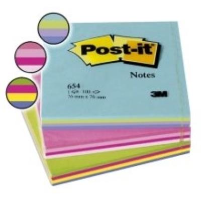 Post-it notes rainbow aquatic 100 f multicolore 76 x 76 mm 3m 654-rba