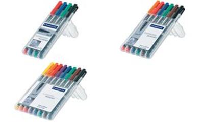 STAEDTLER Lumocolor marqueur permanent étui de 6