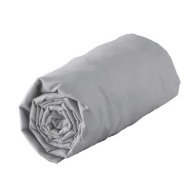 Douceur d'intérieur 1640309 new drap housse jersey uni gris 90 x 190 cm