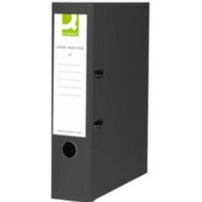 Q-CONNECT KF20025 CLASSEUR À LEVIER POLYPROPYLÈNE NOIR PAPIER MINISTRE