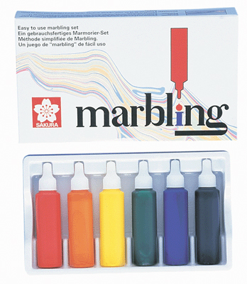 Oz International - Kit De Coloration Sur Tissus Marbling (Technique Simplifiee )