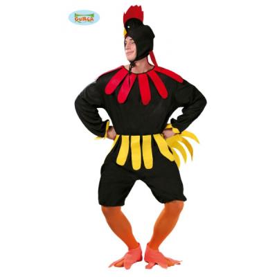 Déguisement de coq noir - Standard