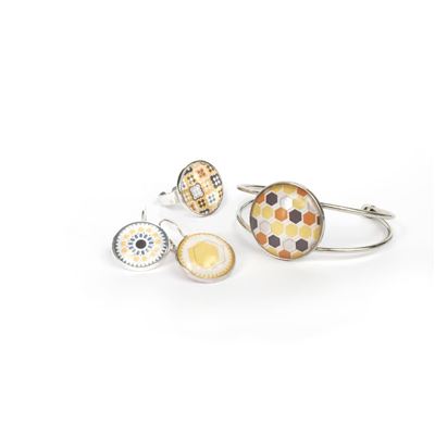 Kit cadeau realisez vos bijoux cabochon la pétillante - graine créative