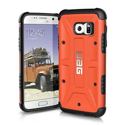 UAG Rust - Achterzijde behuizing voor mobiele telefoon - robuust - composiet - zwart, roest - voor Samsung Galaxy S7
