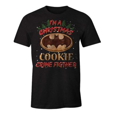 DC COMICS - T-Shirt I'm aChristmas Cookie Crime Fighter - Batman (XXL)