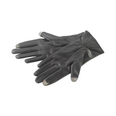 Gants hommes en cuir pour écrans tactiles capacitifs T. XXL